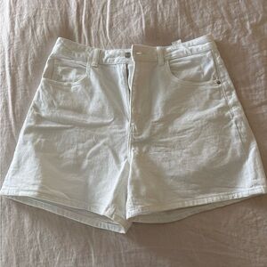 Zara Women's White Denim Shorts